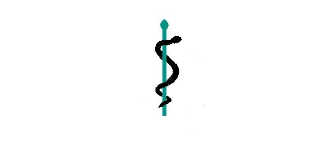Medizin und Pharmazeutik Äskulapstab